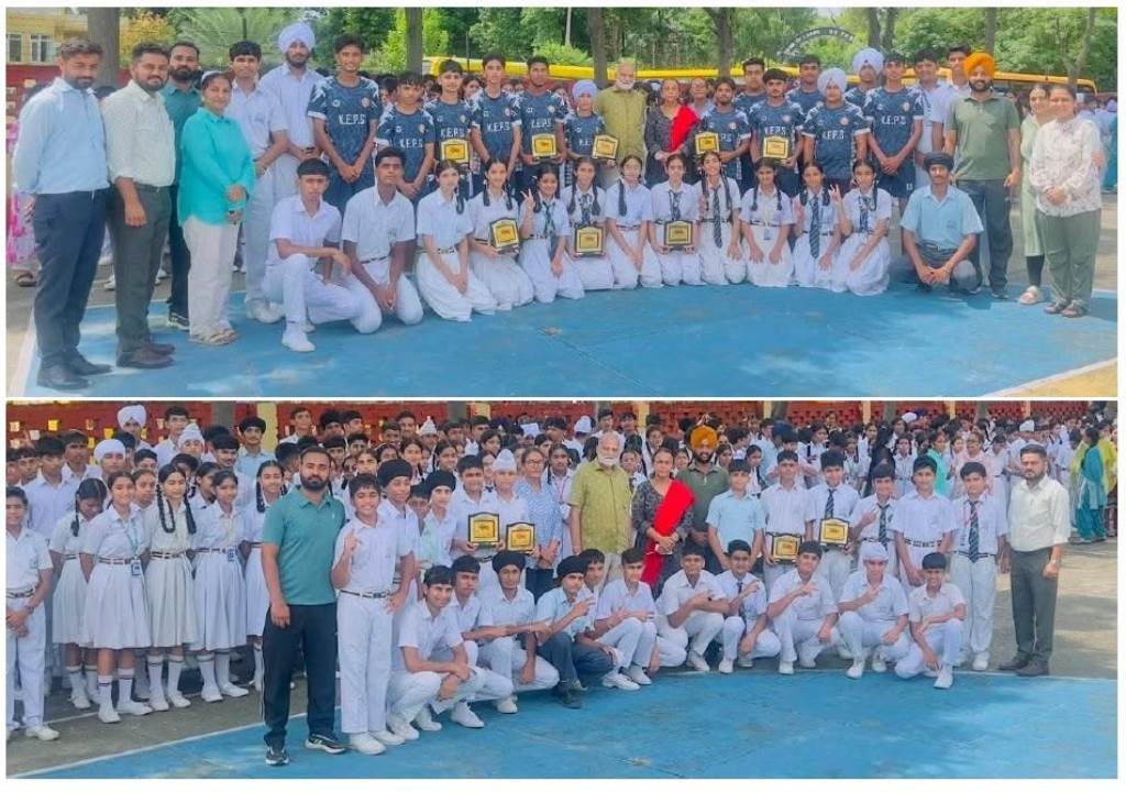 Excellent achievement of KEPS in the field of sports  secured 9 positions and increased the glory of the school